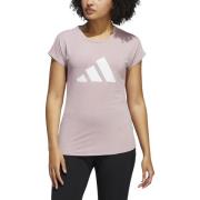 adidas Trenings T-Skjorte 3-Stripes - Rosa/Hvit Dame