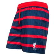 Liverpool Badeshorts Striped - Rød/Navy