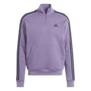 adidas Genser Essentials 3-Stripes Fleece 1/4 Glidelås - Lilla