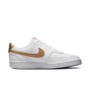 Nike Sneaker Court Vision Low Next Nature - Hvit/Gull Dame