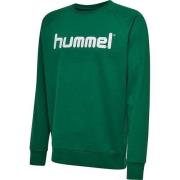 Hummel Go Cotton Logo Genser - Grønn Barn