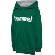 Hummel Go Cotton Logo Hettegenser - Grønn Barn