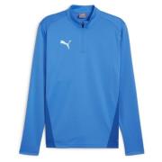 PUMA Treningsskjorte teamGOAL 1/4 glidelås - Electric Blue Lemonade/Hv...