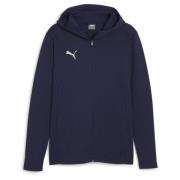 PUMA Hettegenser teamFINAL Casuals Full Zip - Navy/Sølv