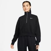 Nike Genser NSW Phoenix Fleece - Sort/Hvit Dame