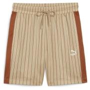 T7 FOR THE FANBASE Mesh Shorts 7 Prairie Tan-AOP