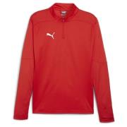 teamFINAL Training 1/4 Zip Top PUMA Red-PUMA Silver