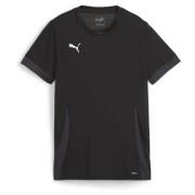 PUMA Trenings T-Skjorte teamGOAL - Sort/Hvit/Flat Light Gray Dame