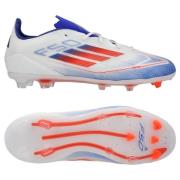 adidas F50 Pro FG Advancement - Hvit/Rød/Lucid Blue Barn