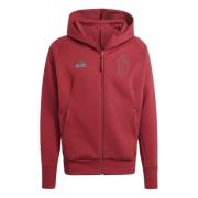 Belgia Travel Hoodie Full Zip - Rød