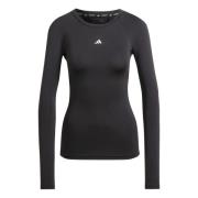 adidas Baselayer Techfit Langermet - Sort Dame