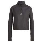 Adidas Hyperglam Cut 3-Stripes 1/4-Zip Tee