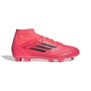 adidas F50 League Mid FG/AG Vivid Horizon - Turbo/Aurora Black/Sølv Da...