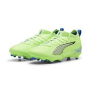 PUMA Ultra 5 Match FG/AG Lights Out - Fizzy Apple/Hvit/Blå Barn