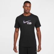 Paris Saint-Germain T-Skjorte Swoosh - Sort