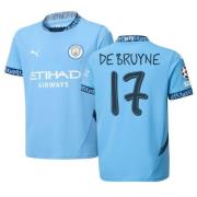 Manchester City Hjemmedrakt 2024/25 DE BRUYNE 17 + Champions League & ...