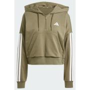 Adidas Essentials 3-Stripes French Terry Quarter-Zip Hoodie