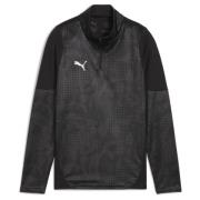 PUMA Treningsskjorte teamCUP 1/4 glidelås - PUMA Svart/Puma Sølv/Mørke...
