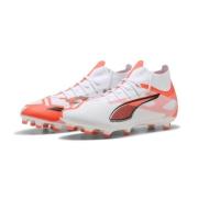 PUMA Ultra 5 Match + FG/AG Unlimited - Hvit/Sort/Glowing Red