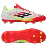 adidas F50 League FG/AG Pure Victory - Fottøy Hvit/Svart/Gul