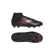 adidas F50 League Mid FG/AG Stealth Victory - Sort/Sølv/Lucid Red Barn