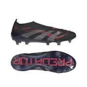 adidas Predator Elite Laceless FG Stealth Victory - Sort/Grå/Lucid Red