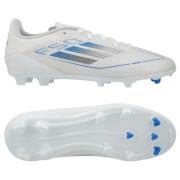 adidas F50 League FG/AG Polar Victory - Fottøy Hvit/Sølv Metallisk/Blå...