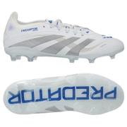 adidas Predator Elite FG Polar Victory - Fottøy Hvit/Sølv Metallisk/Bl...