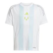 adidas Trenings T-Skjorte Messi La Vida Rapida - Hvit/Almost Blue Barn