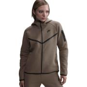 Nike Hettegenser Tech Fleece FZ Windrunner - Brun/Svart Kvinner