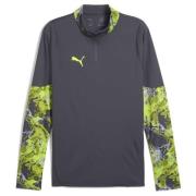 PUMA Treningsgenser IndividualCUP 1/4 Glidelås - Galactic Gray/Grønn