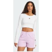 Adidas Originals Essentials Ribbed Crop Long Sleeve Tee