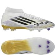 adidas F50 League Mid FG/AG Road to Glory - Fottøy Hvit/Svart/Gull Met...
