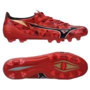 Mizuno Alpha II Elite FG Ruby Red - Rød/Svart/Gull