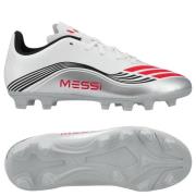 adidas F50 Messi Club FxG Prestig10 - Fottøy Hvit/Lucid Red/Sølv Metal...