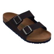 Birkenstock Sandal Arizona Synthetic Vegan - Ørkensand/indigo