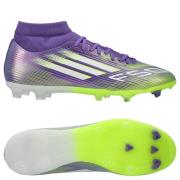 adidas F50 League Mid FG/AG Radiant Blaze - Lilla/Fottøy Hvit/Lucid Si...