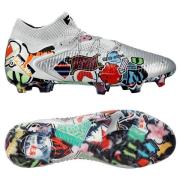 Unisport X PUMA Future 8 Ultimate FG Stickerbomb - Puma Sølv/PUMA Svar...