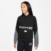 Nike Hettegenser Dri-FIT Multi Fleece Pullover - Svart/Grå/Hvit Barn