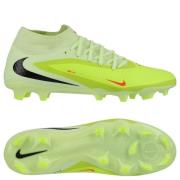 Nike Phantom 6 Academy High Cut MG Max Voltage - Gønn/Svart/Hyper Crim...