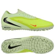 Nike Phantom 6 Pro Low Cut TF Max Voltage - Gønn/Svart/Hyper Crimson