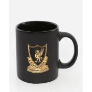 Liverpool Krus Crest - Svart/Gull