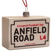Liverpool Anfield Road Skilt Christmas Decoration 1-Pack - Hvit/Svart