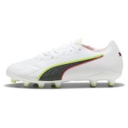 PUMA King 20 Match FG/AG Unleashed - PUMA White/Glødende rød/Gul Barn