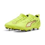 PUMA Ultra 6 Match FG/AG Unleashed - Gul/PUMA Svart/Glødende rød/Lime ...