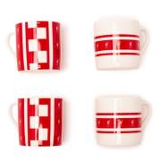 Liverpool Espresso Cup Sett 4-PK - rød/Hvit