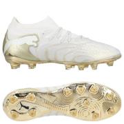 PUMA Future 9 Ultimate AG White Gold - PUMA White/Metallisk gull/PUMA ...