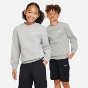 Nike Genser NSW Club Fleece Crew - Grå/Hvit Barn