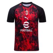 Milan Trenings T-Skjorte Pre Match - For all tid rød/PUMA Svart Barn