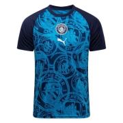 Manchester City Trenings T-Skjorte Pre Match - Navy/Tropisk blå